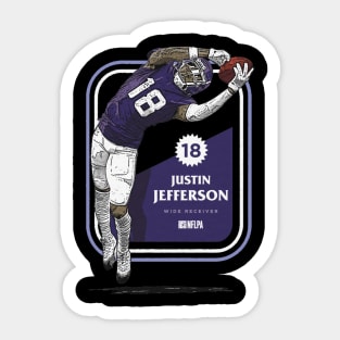 Justin Jefferson Minnesota Classic Card Sticker